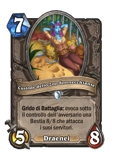 Custode dello Zoo Sonnecchiante