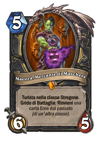 Maestra, Mercante di Maschere