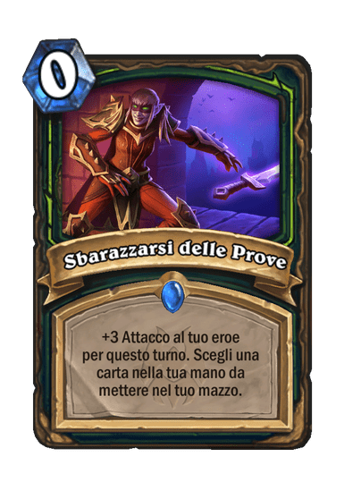 Sbarazzarsi delle Prove