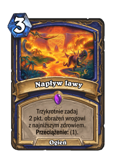 Napływ lawy