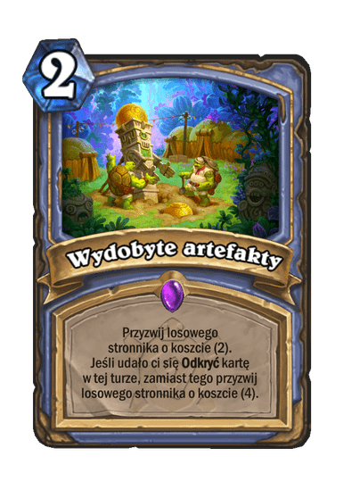 Wydobyte artefakty