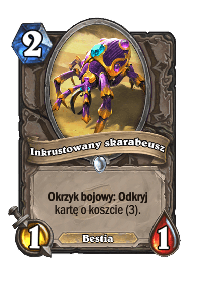 Inkrustowany skarabeusz