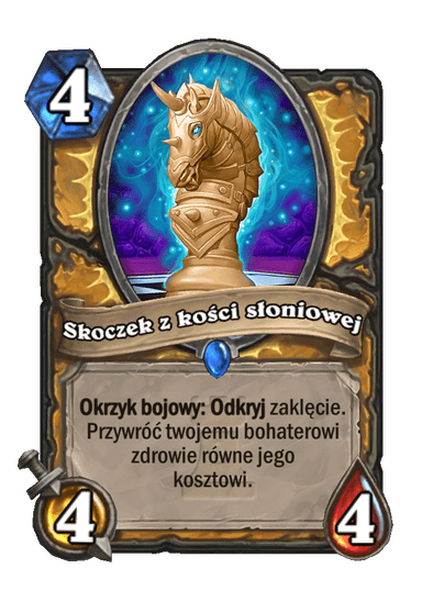 Skoczek z kości słoniowej