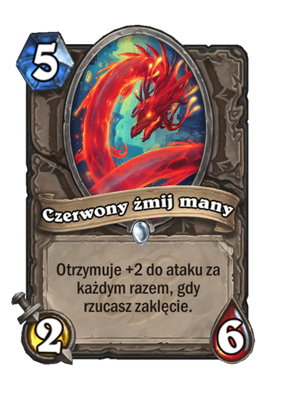 Czerwony żmij many