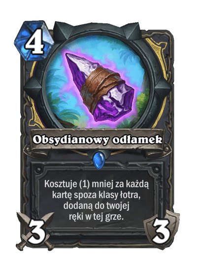 Obsydianowy odłamek