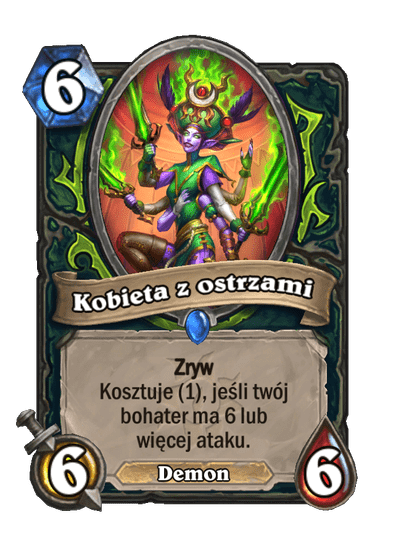 Kobieta z ostrzami